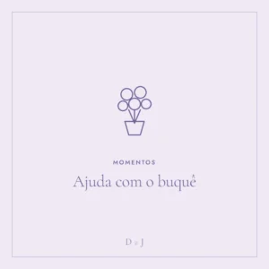 Ilustração do presente: Ajuda com o buquê