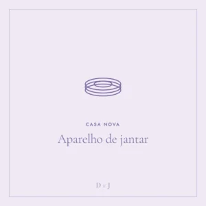 Ilustração do presente: Aparelho de jantar