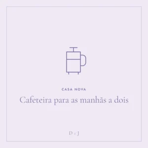 Ilustração do presente: Cafeteira para as manhãs a dois