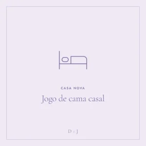 Ilustração do presente: Jogo de cama casal