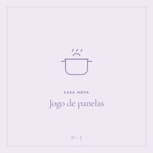 Ilustração do presente: Jogo de panelas